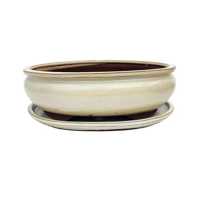 BASIC CLASS Vaso ovale con sottovaso colori