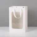 Set 5 Borse per Bomboniere 20cm x 15cm x 10cm con finestra trasparente