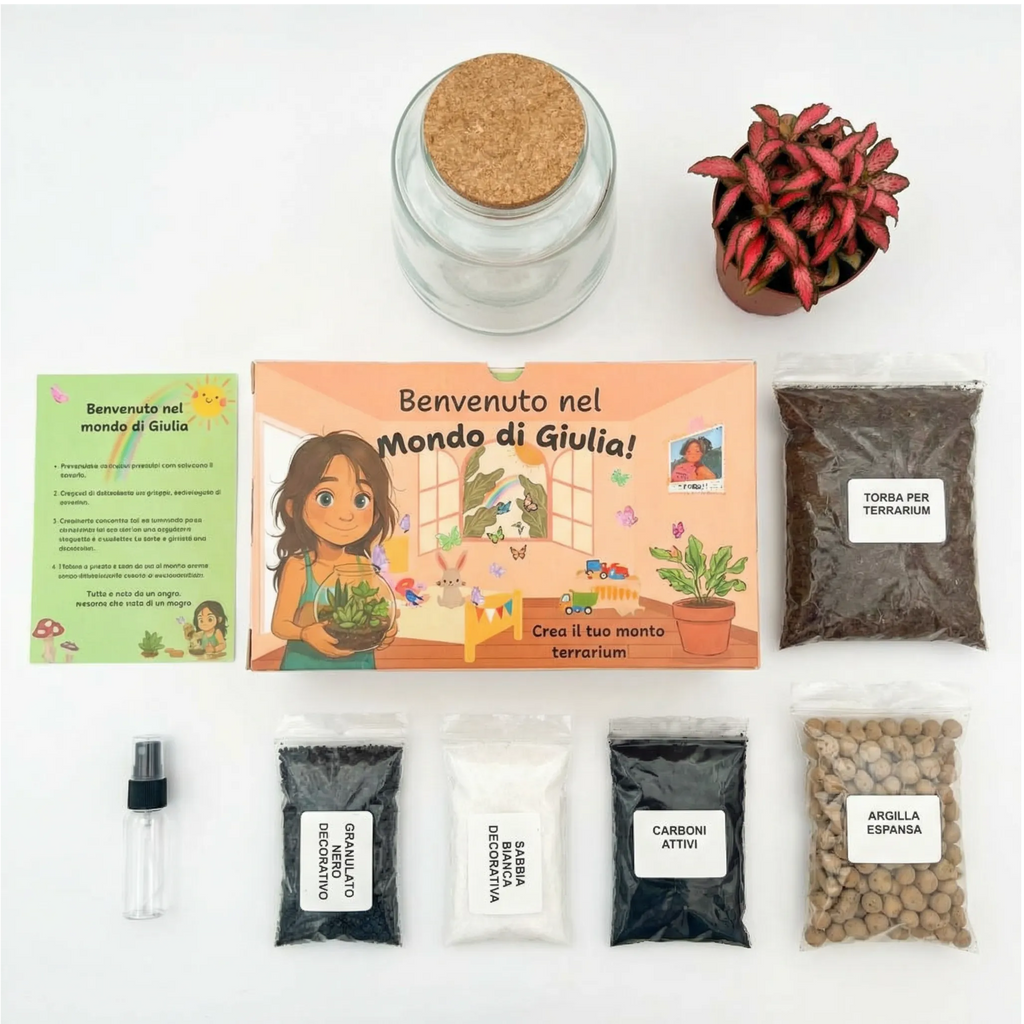 Il Kit Terrarium "Il Mondo di Giulia"