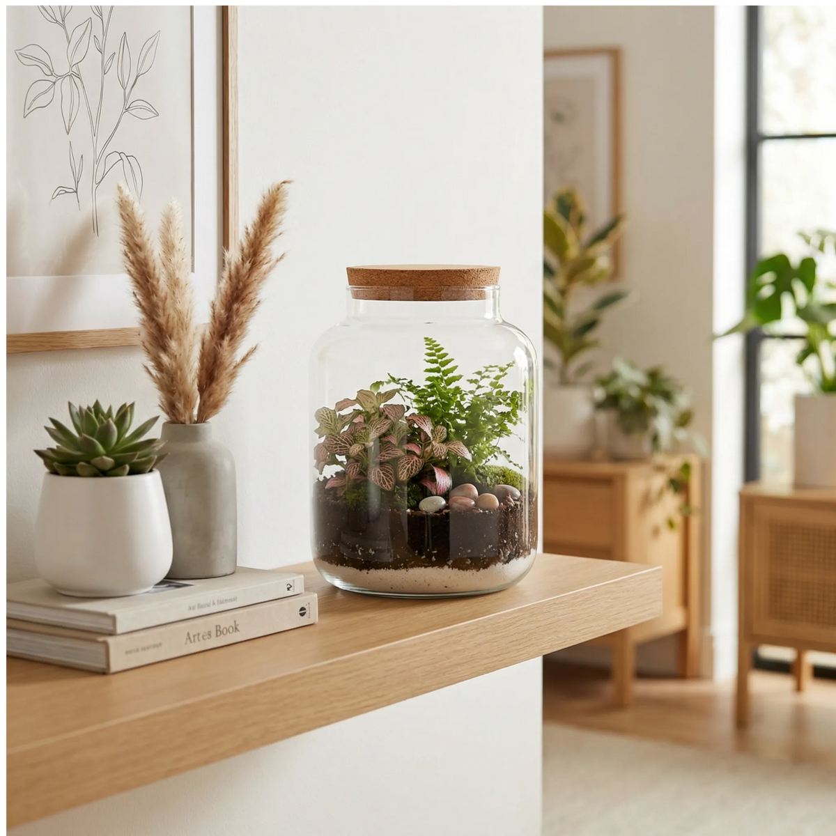 Kit per terrarium fai da te con piantine senza contenitore