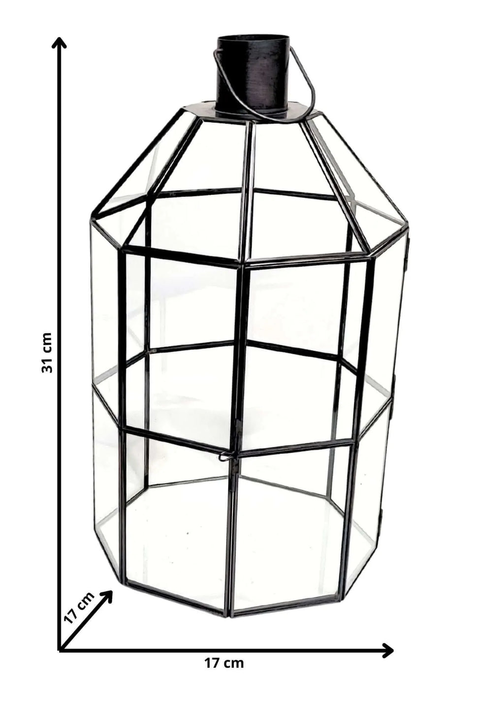 Terrarium geometrico Faro di Cristallo 2TR078